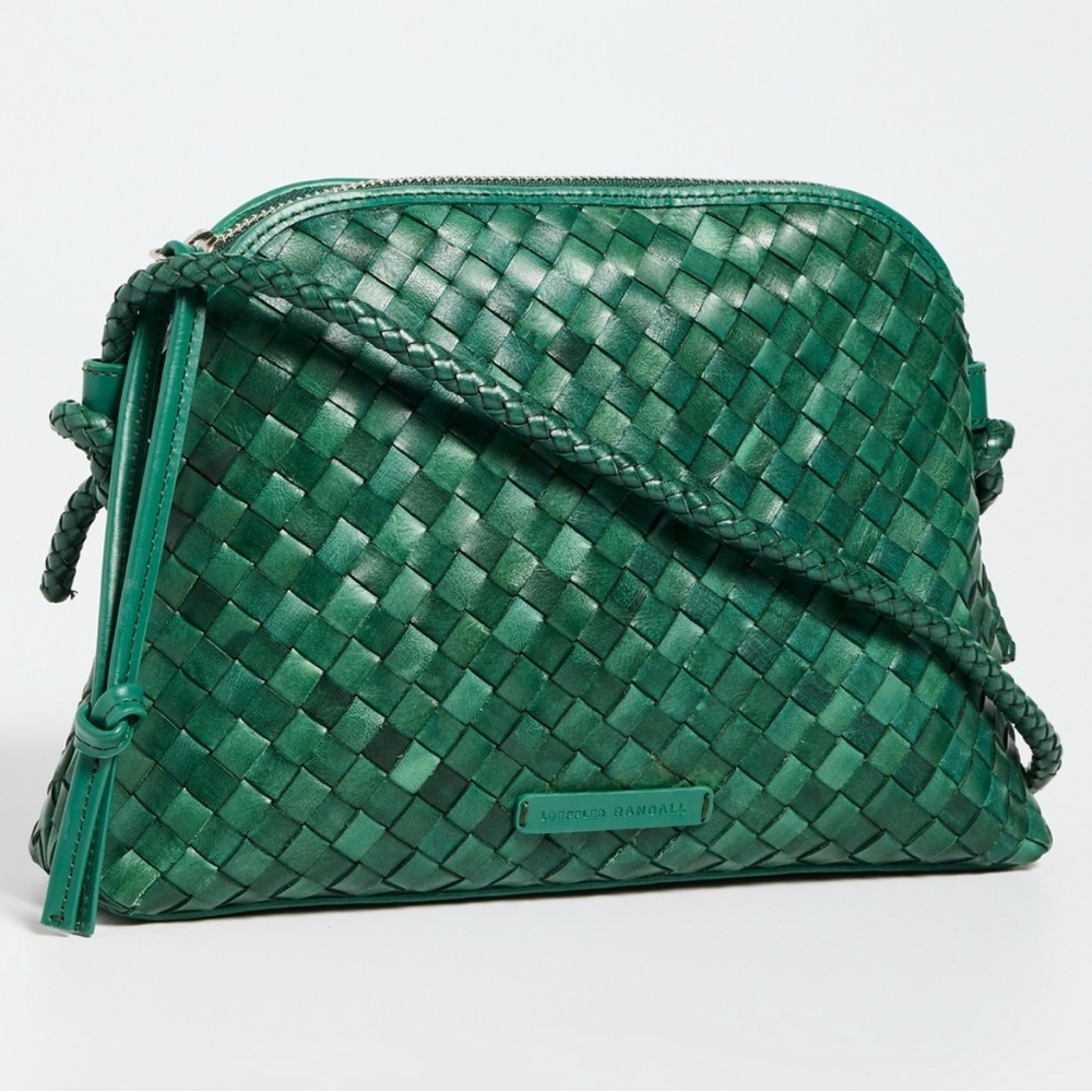 Loeffler Randall Green Woven Leather Bag